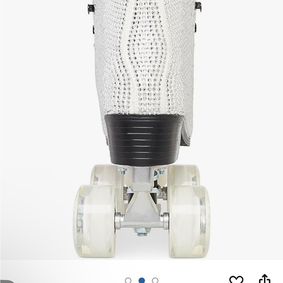 Steve Madden - Rhinestone White Roller Skates - Picture 3 of 6